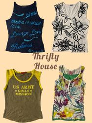 2000s Casual Y2K Girl Tanks(TH/695)