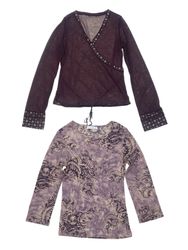 Y2K Long Sleeve Mesh & Printed Tops Mix | 12 PCS