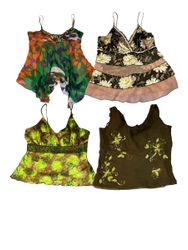 Y2K Beaded Cami Tops |V-T733