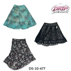 Women's Printed Floral Midi Skirts (DS-10-477)