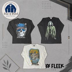 Crew neck graphic long sleeves t shirts