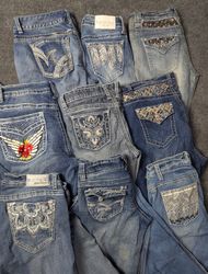 Women's Y2K Flared Bell Bottom Denim Jeans Bundle