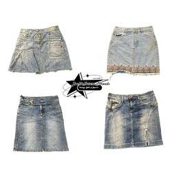 Y2k NYC IT GIRL DENIM MIDI & MINI SKIRT B2F-131