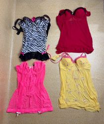 TH313 Y2K Coquette Baby Doll Mini Dress Fairycore ..
