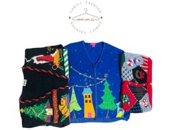 Holiday Vintage Christmas knitwear z