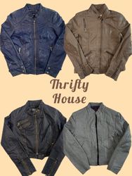 Y2K Biker Leather Jackets(Th/842)