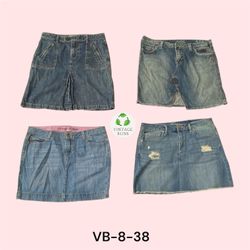 Y2K Vintage Denim Midi Skirt Wholesale Bundle(VB-8..
