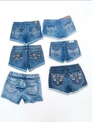 Vintage Cyber Grunge Denim Shorts Bundle – Raw Hem..