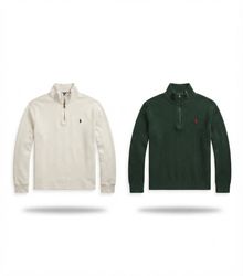 (FV-2005) Polo Quarter Zip Knitwear-Sweater