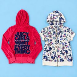 Juicy Couture Velour Zip Hoodies