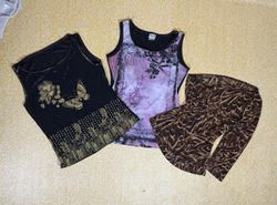 THB00062 Y2k emblished tops camis