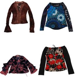 Tops de Manga Longa Retro Y2K