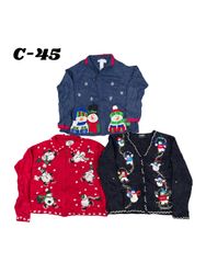 Wholesale Vintage Christmas Sweaters Bundle | 10pc..
