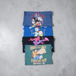 Anime and cartoon print t-shirts RR#06