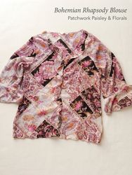 Women's Long Sleeve Printed Blouses
