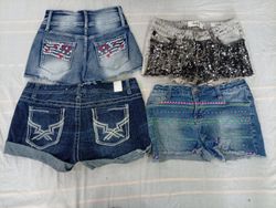 CR10595 Y2K Mini Denim Shorts