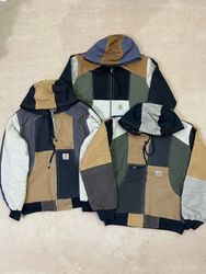 Upcycled Carhartt hooded jacket 🐒