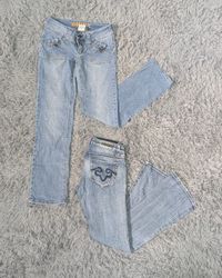 ***Y2K Low & Mid Rise Embroidered Jeans