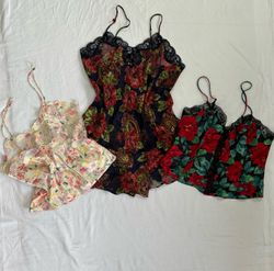 Victoria secret white & gold Label B# 334