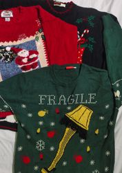 Novelty Holiday Graphic Christmas Sweaters