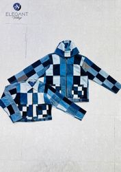 UPCYCLED Patchwork Denim Jackets - EVR0597