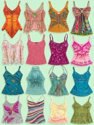 Y2K Euro Style/Lace Trim Camisole,Tops,Slipdresses..