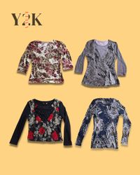 Y2K Vintage Long Sleeve Tops Bundle (Yv-861)