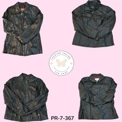 Women's Black Leather Biker Jacket – Premium Vinta..