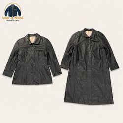 Leather trenchcoats