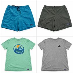 CR13549 Vintage Patagonia Shorts and T-Shirts Bund..