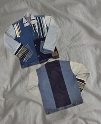 Upcycled Denim Patch Jackets
