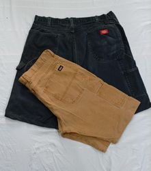 CR10996 Upcycled Dickies Double-Knee Shorts