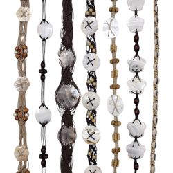 Woven Macrame Shell Belts Selection