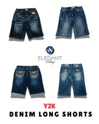 Y2K Denim Long Shorts - EV1730