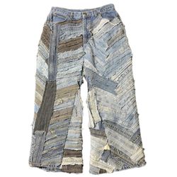 Upcycled Zero Waist Baggy Jeans