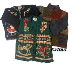 Vintage Christmas & Cottagecore Sweater Bundle | 1..