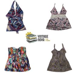 Women's Printed and Lace Trim Camisoles