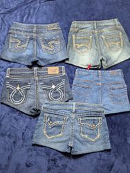 Y2K Embroidered Mini shorts