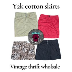 Y2K cotton midi skirts