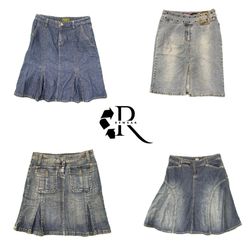 Y2K Denim Midi Skirts RW-2645
