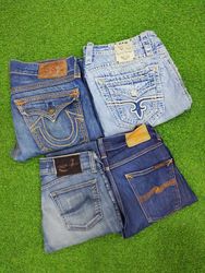 🔥Vintage jeans Rock Revival True Religion Nudie J..