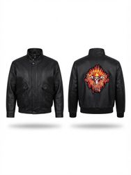 (FV-2766) Vintage Style A2 Style Bomber Leather Ja..