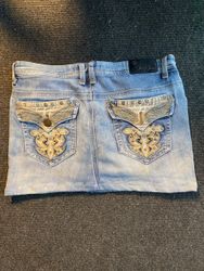 Upcycled Denim Mini Skirts — 0033