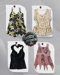 Blusa in poliestere Grunge Y2K