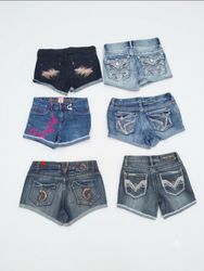 Vintage Y2K Rhinestone Jean Shorts Bundl..