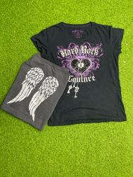 Y2k printed t shirt (brand) hard rock, Ghost face,..