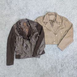 ***Y2K Structured Biker Jackets – Real & Faux Leat..