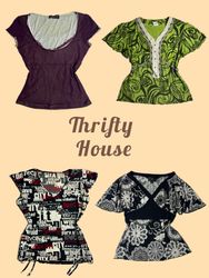 Y2K Boho Fairy Grunge Tops Assortment(TH/544)