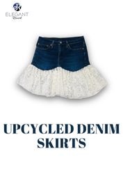 Upcycled Denim Skirts - EVR0281