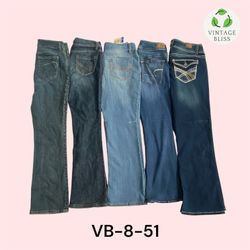 Y2K Flare Embroidered Jeans Wholesale Bundle (VB-8..